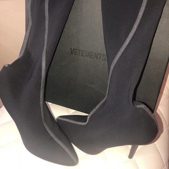 Vetements Shoes - Vetements Thigh-High Boots